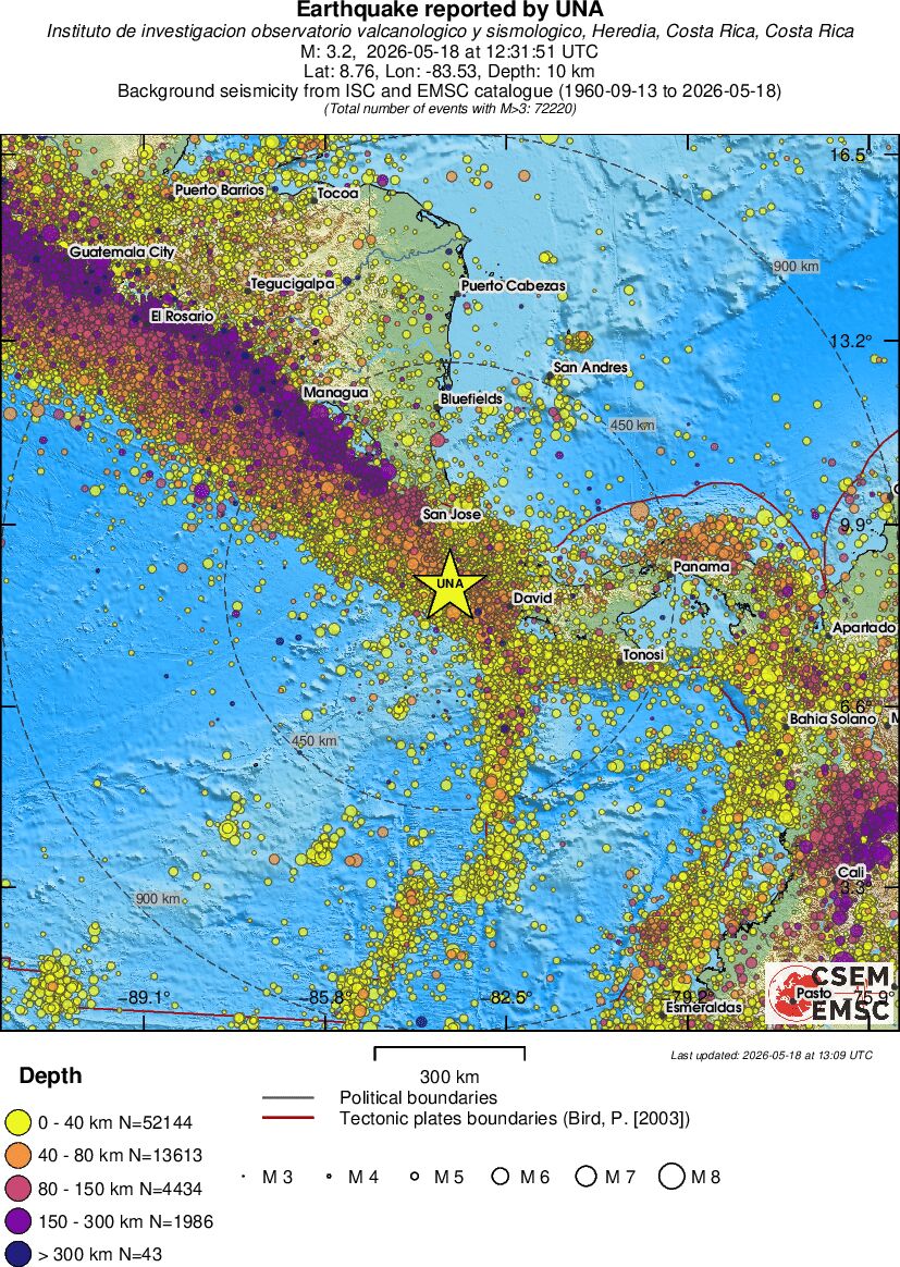 wide historical seismicity