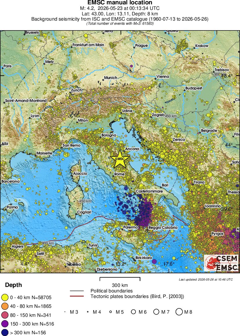 wide historical seismicity