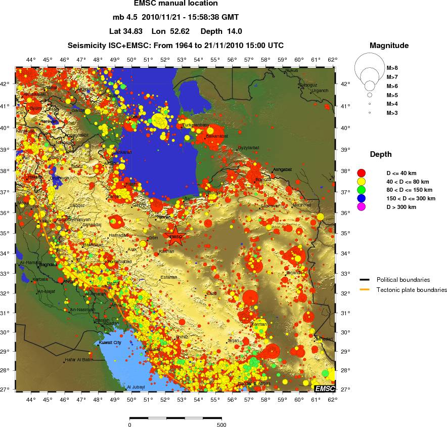 wide historical seismicity