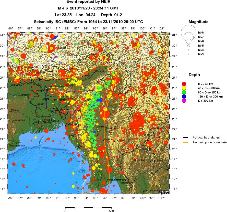 wide historical seismicity