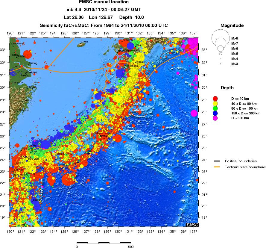 wide historical seismicity