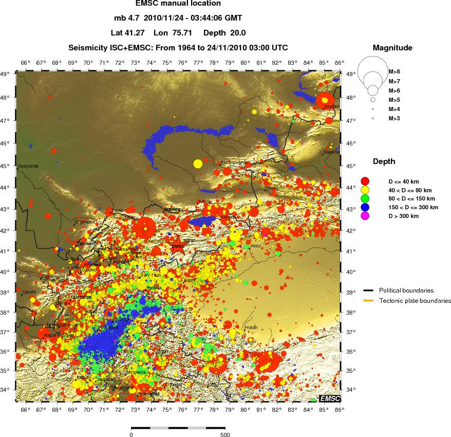 wide historical seismicity