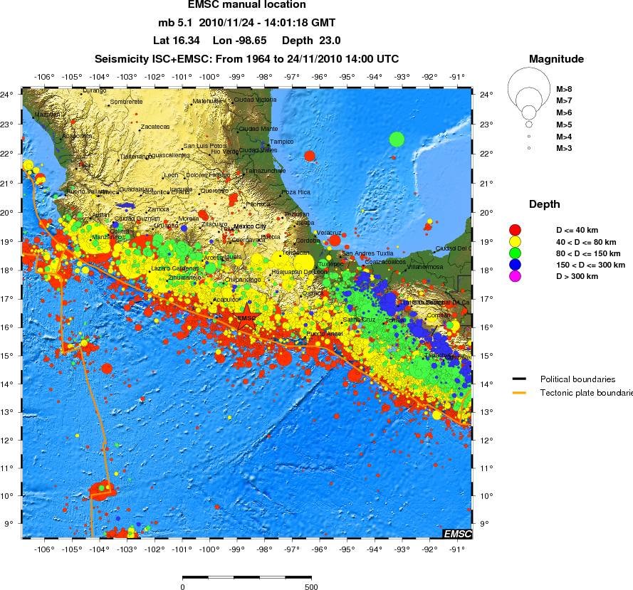 wide historical seismicity