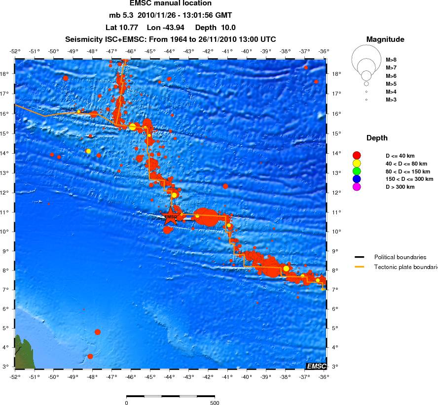 wide historical seismicity