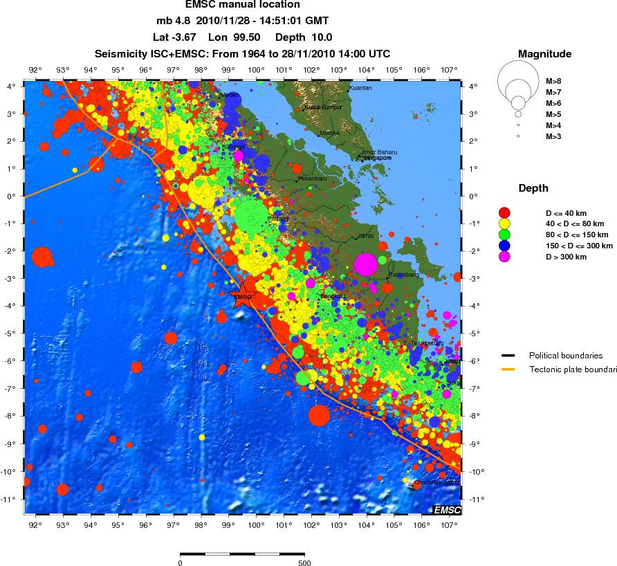 wide historical seismicity