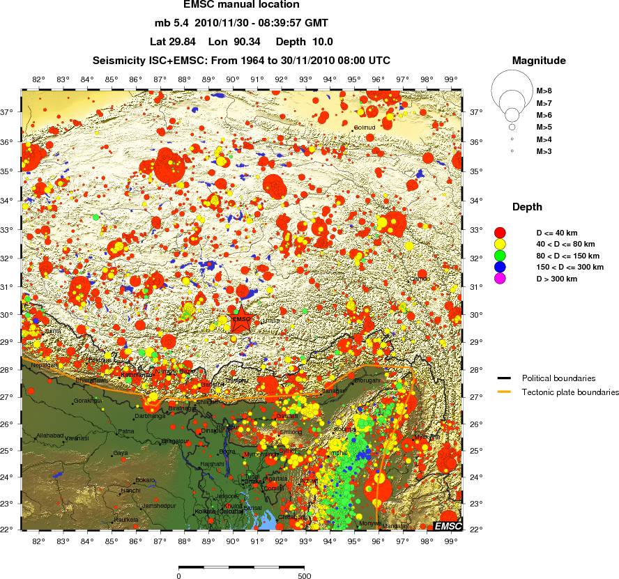 wide historical seismicity