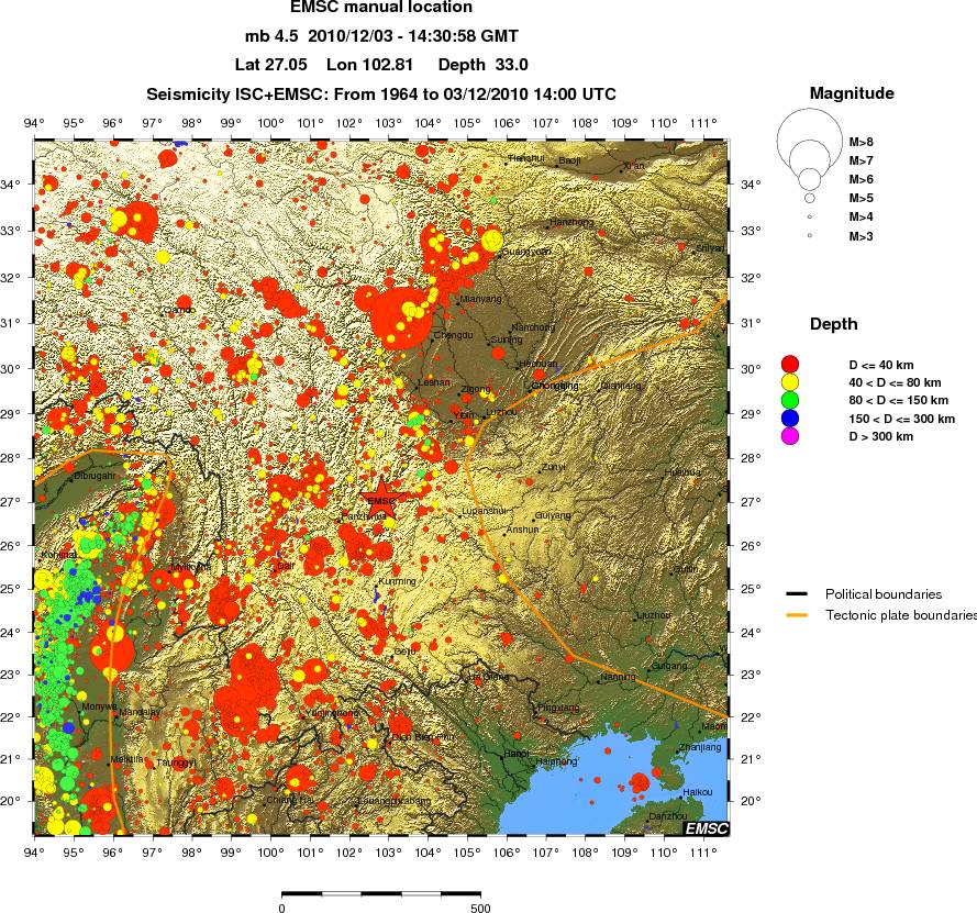 wide historical seismicity