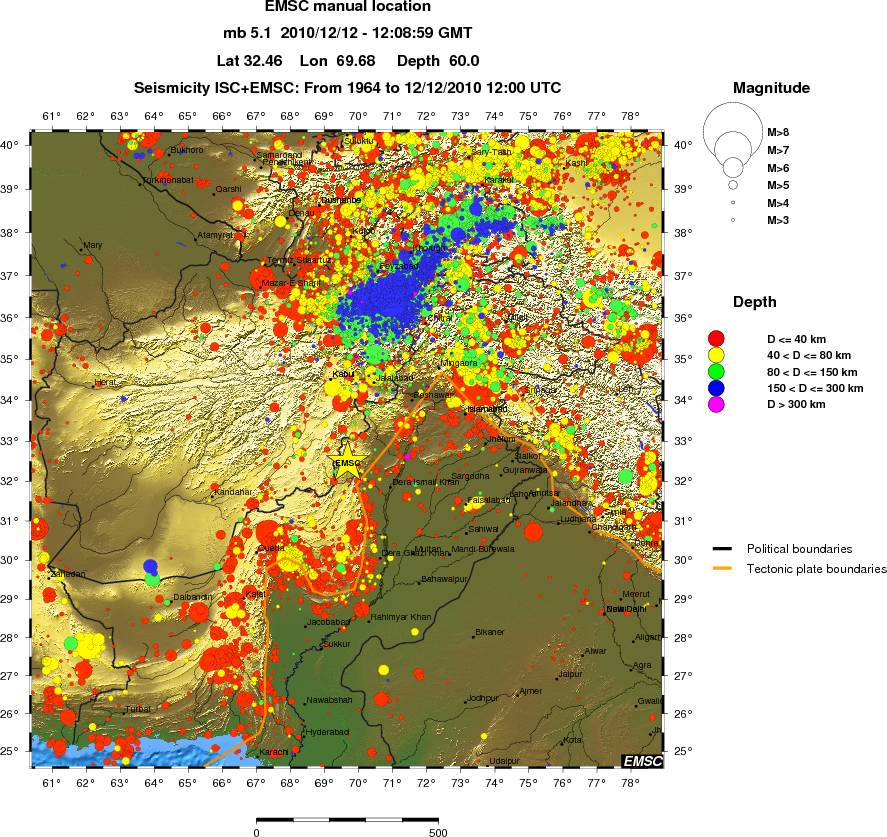 wide historical seismicity