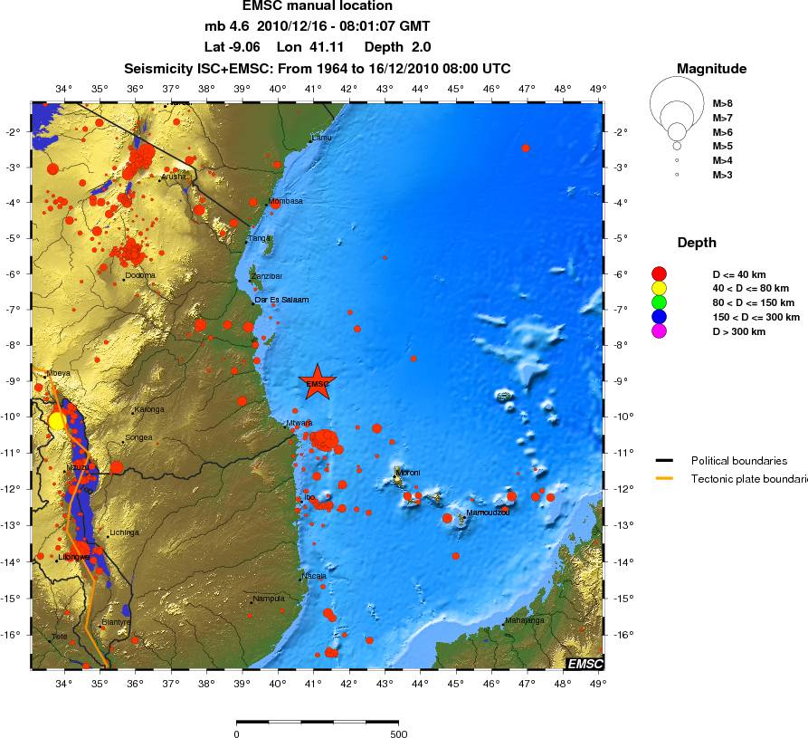 wide historical seismicity