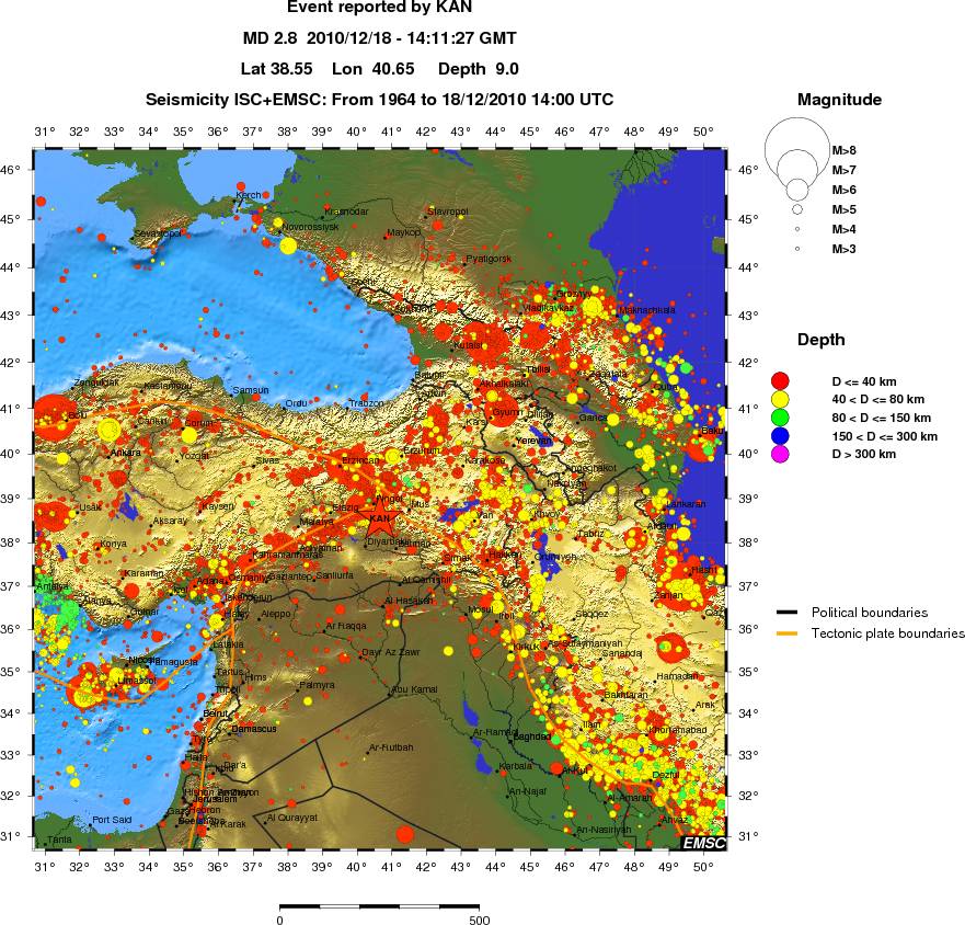 wide historical seismicity