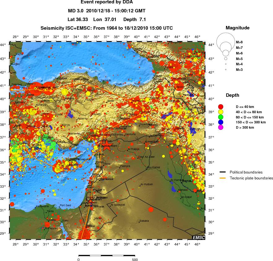 wide historical seismicity
