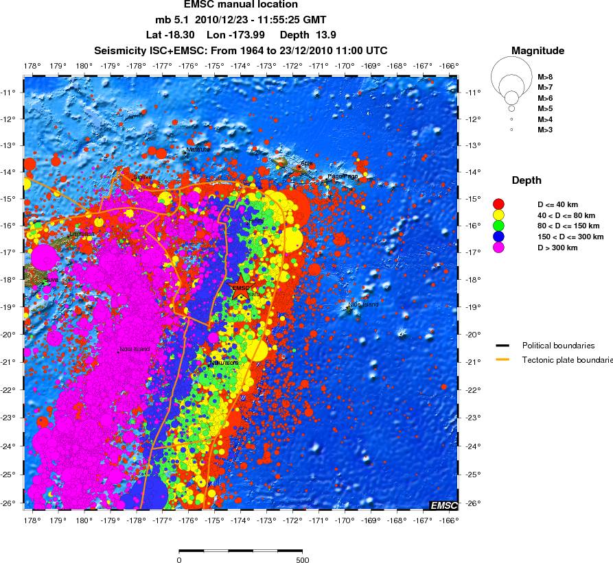 wide historical seismicity