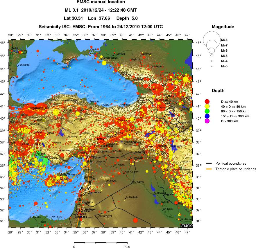 wide historical seismicity