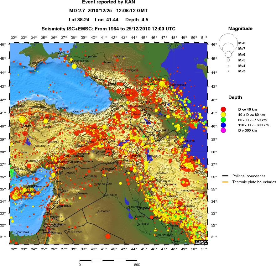 wide historical seismicity
