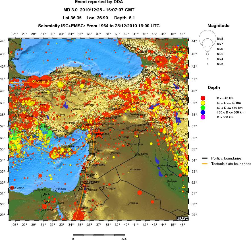 wide historical seismicity