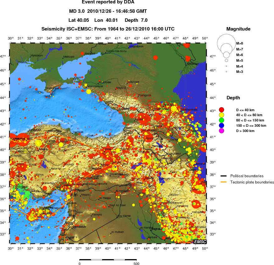 wide historical seismicity
