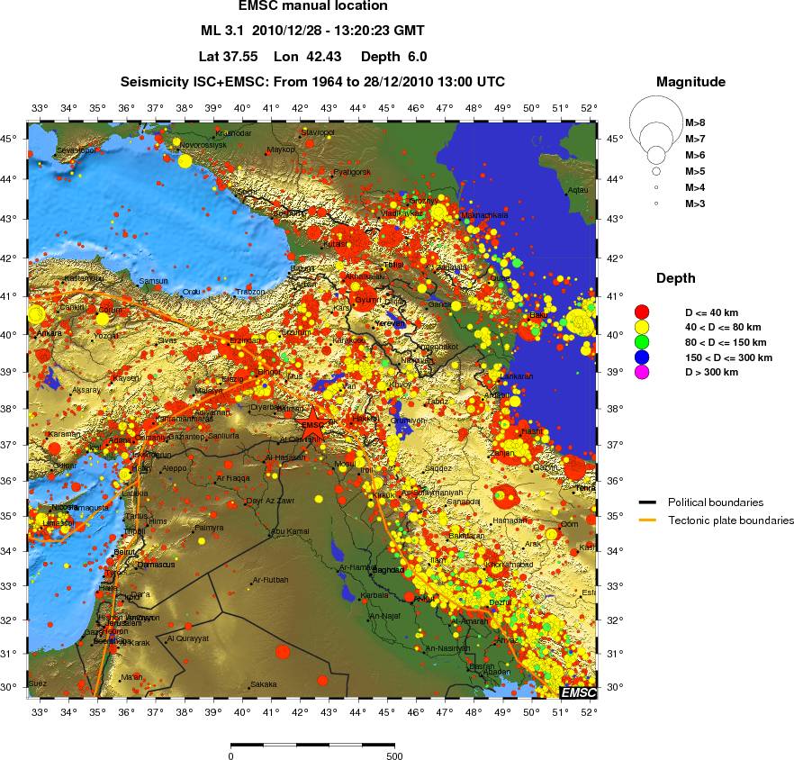 wide historical seismicity