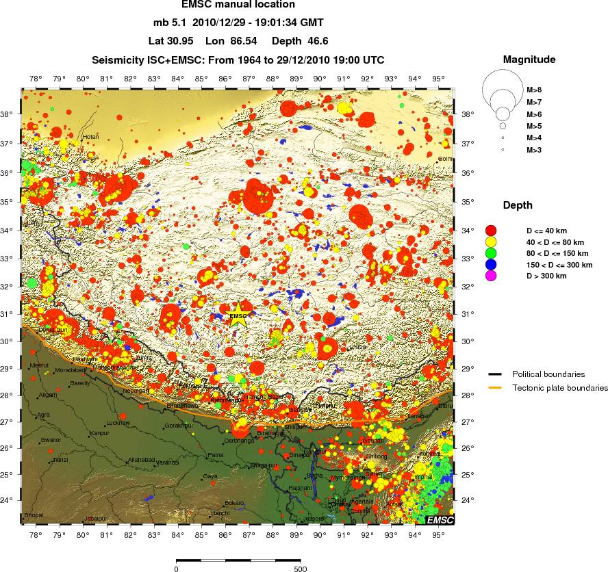 wide historical seismicity