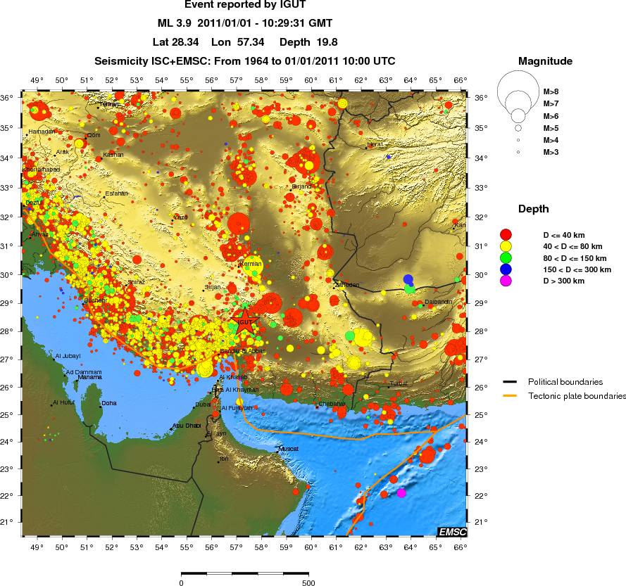 wide historical seismicity