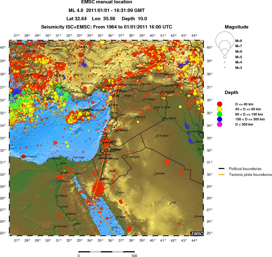 wide historical seismicity