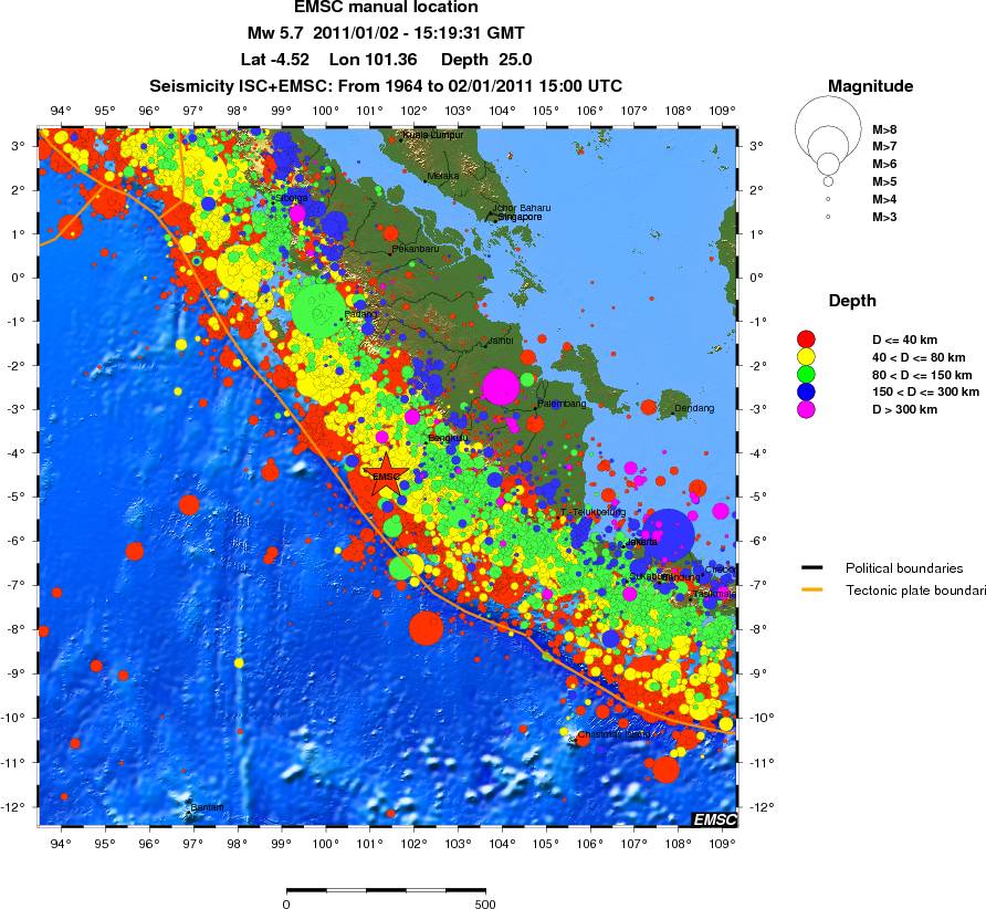 wide historical seismicity