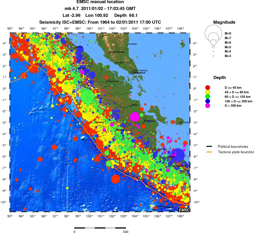 wide historical seismicity