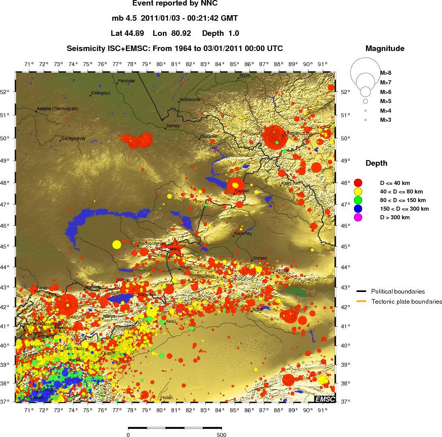 wide historical seismicity