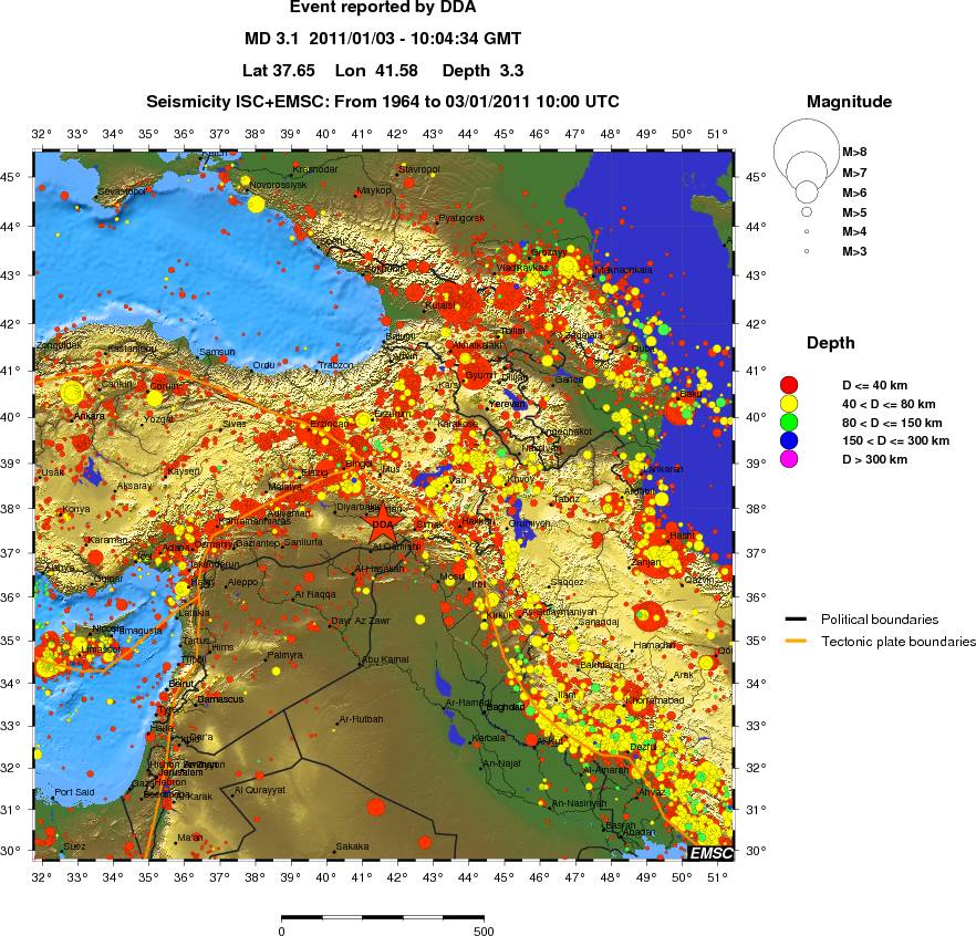 wide historical seismicity