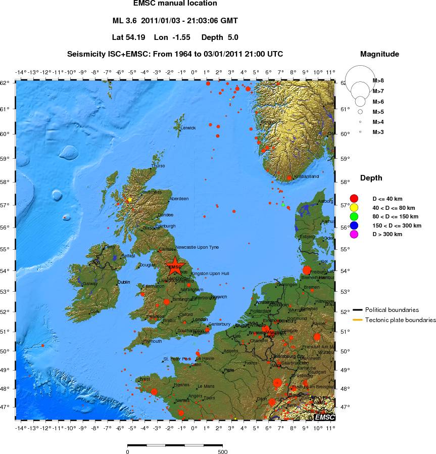 wide historical seismicity