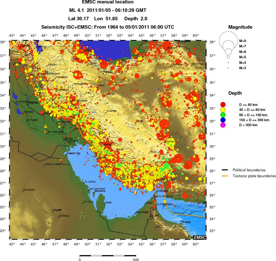 wide historical seismicity