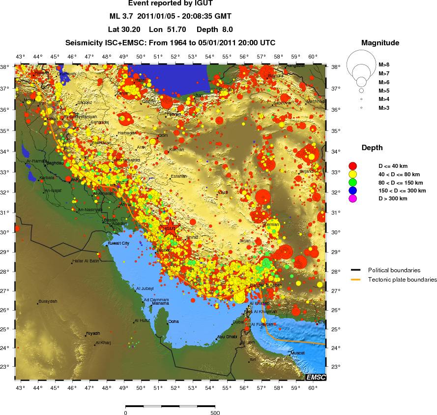 wide historical seismicity