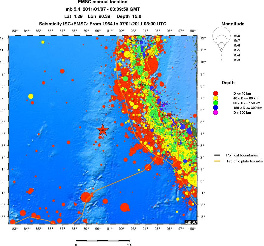 wide historical seismicity