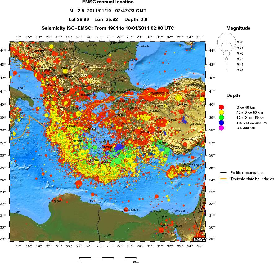 wide historical seismicity