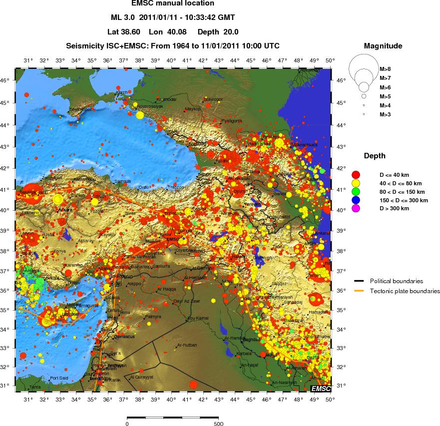 wide historical seismicity
