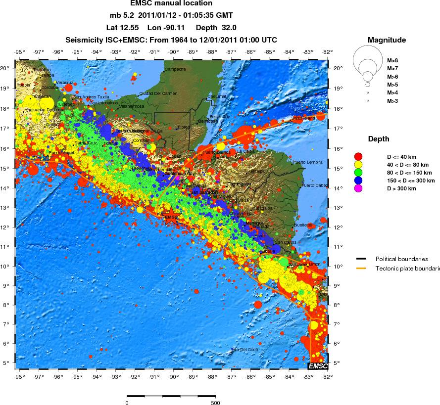 wide historical seismicity