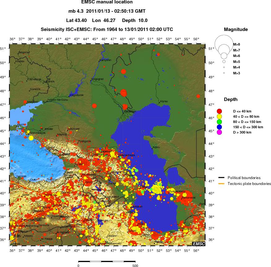 wide historical seismicity