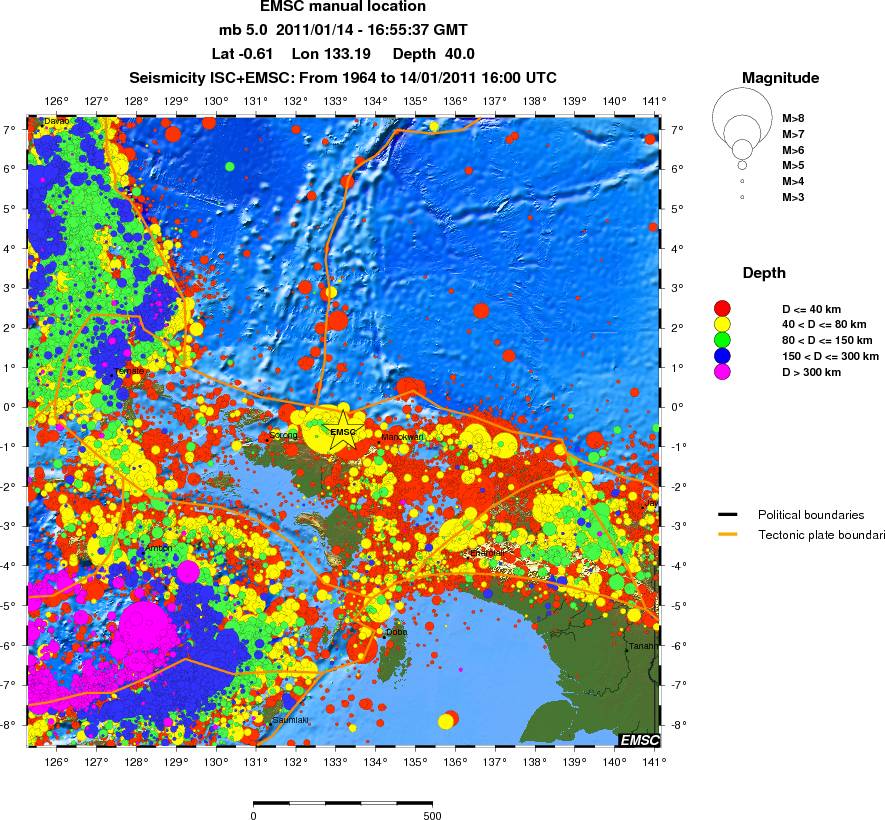 wide historical seismicity