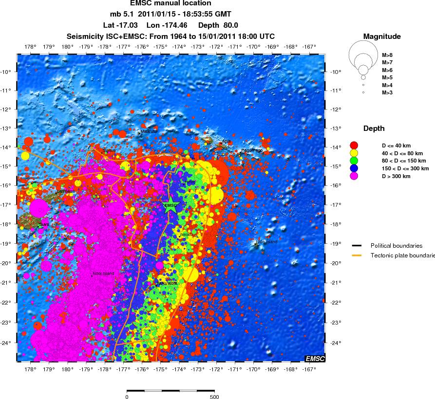 wide historical seismicity