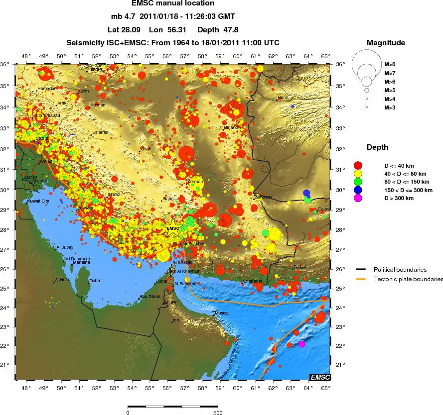 wide historical seismicity