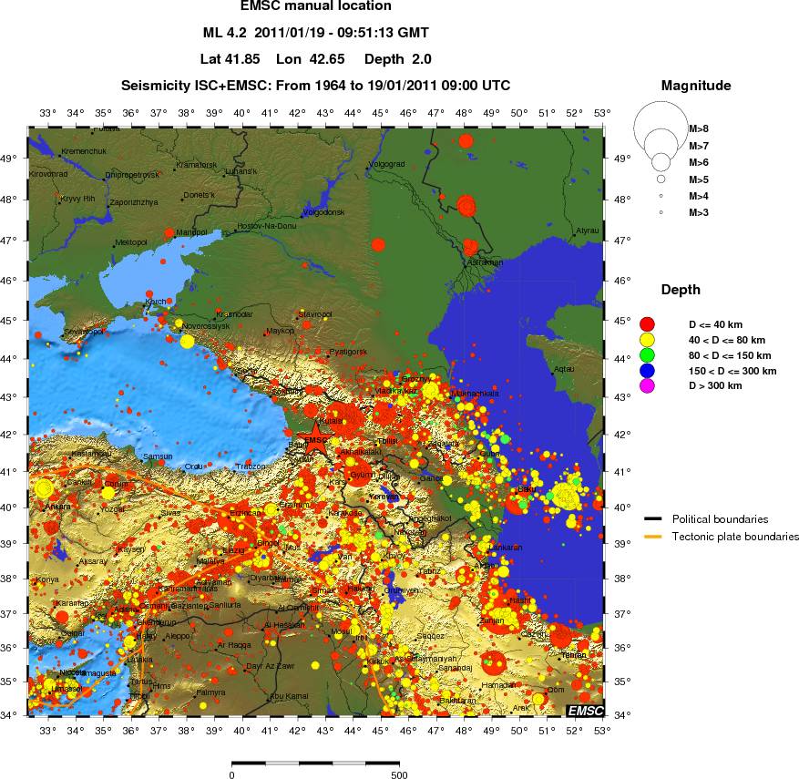 wide historical seismicity