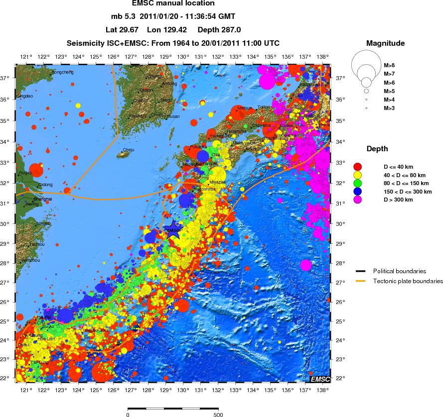 wide historical seismicity
