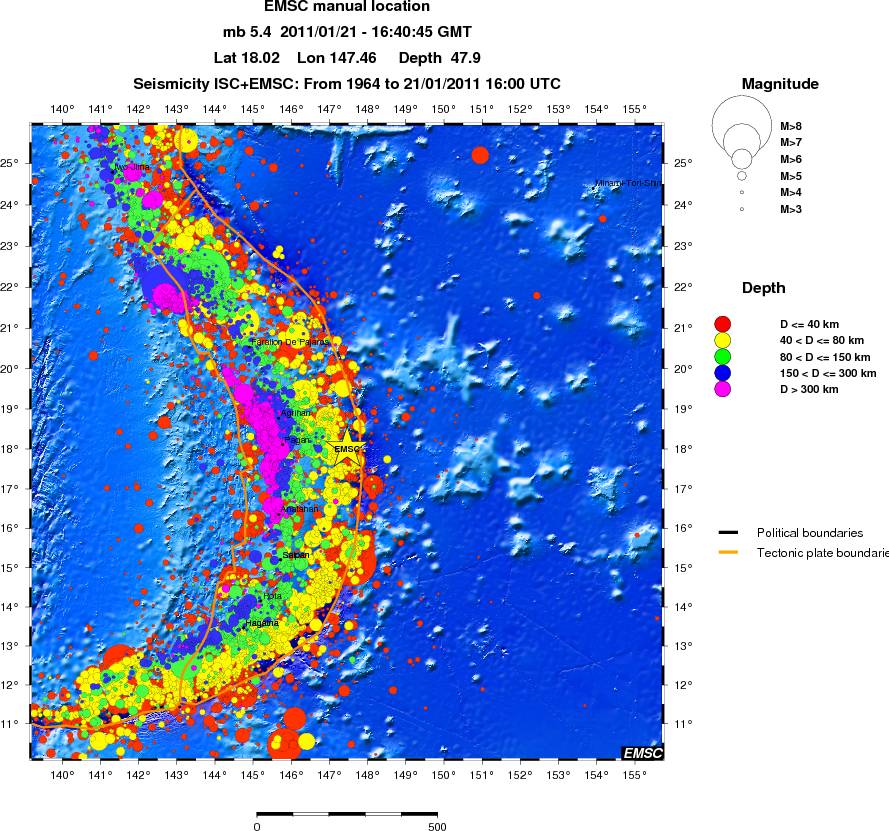 wide historical seismicity