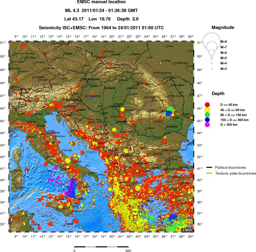 wide historical seismicity