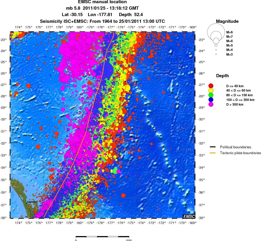 wide historical seismicity