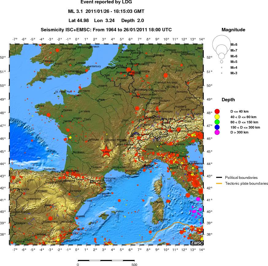 wide historical seismicity