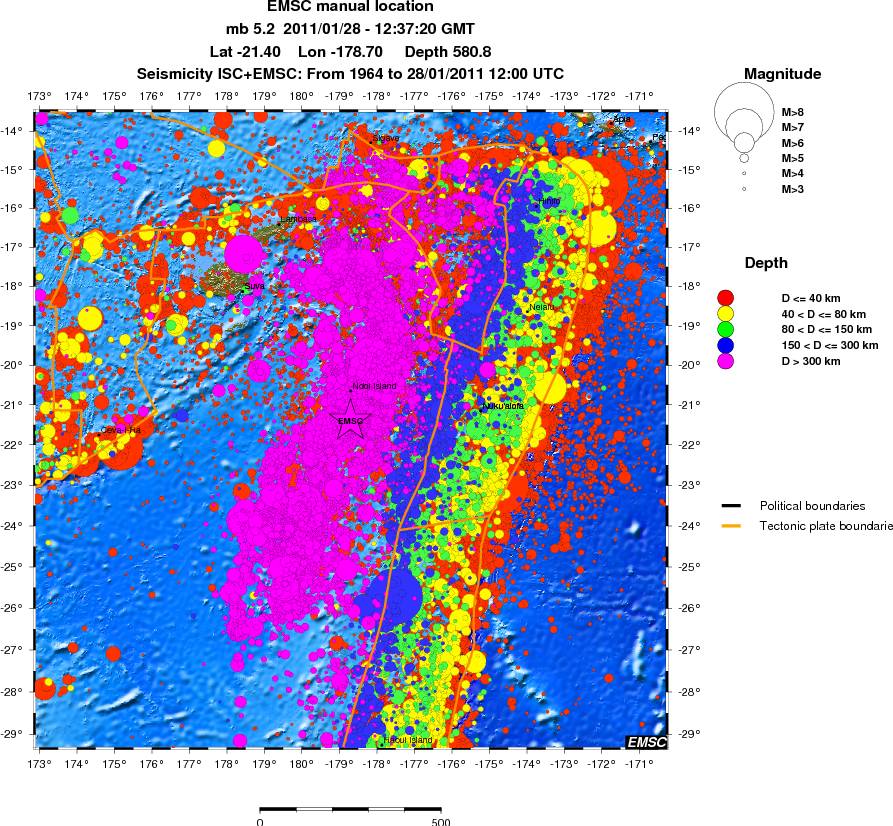 wide historical seismicity