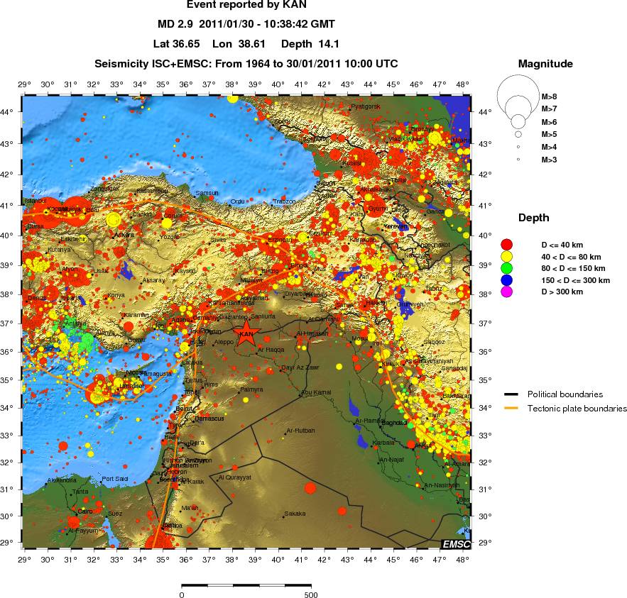 wide historical seismicity