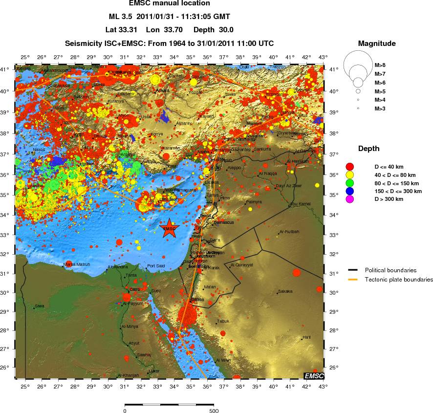 wide historical seismicity