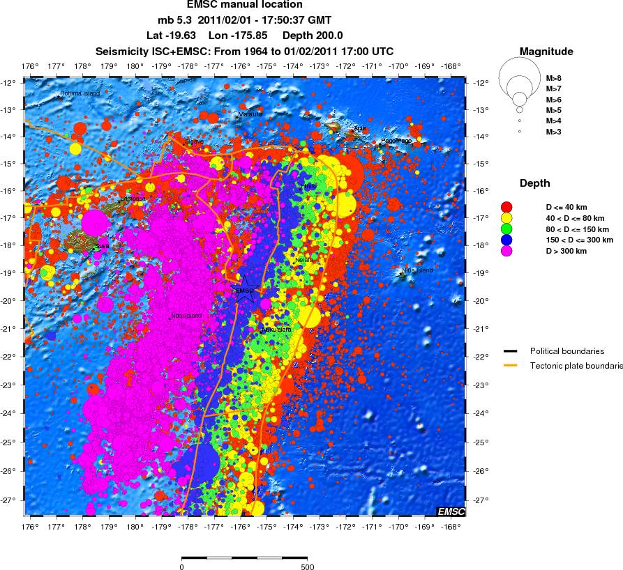 wide historical seismicity