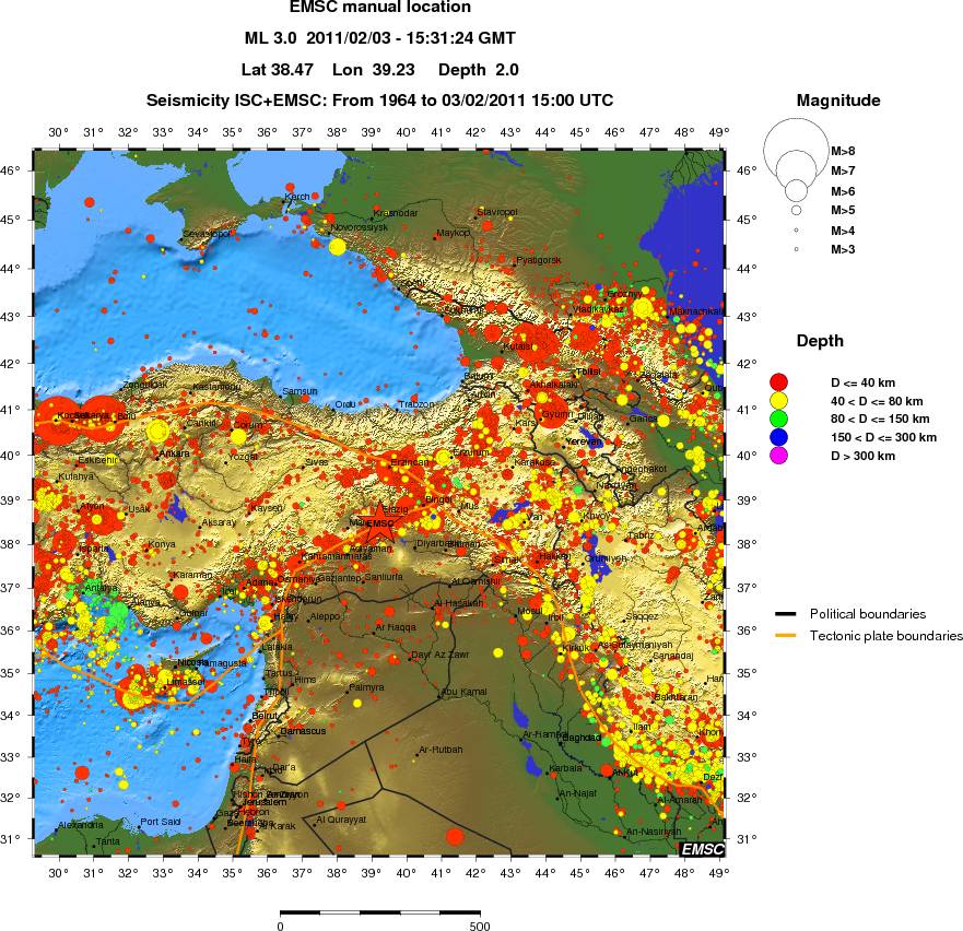 wide historical seismicity